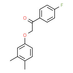 ChemSpider 2D Image | 2-(3,4-Dimethylphenoxy)-1-(4-fluorophenyl)ethanone | C16H15FO2