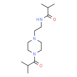 ChemSpider 2D Image | N-[2-(4-Isobutyryl-1-piperazinyl)ethyl]-2-methylpropanamide | C14H27N3O2