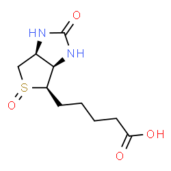 ChemSpider 2D Image | 5-[(3aR,4R,6aS)-5-Oxido-2-oxohexahydro-1H-thieno[3,4-d]imidazol-4-yl]pentanoic acid | C10H16N2O4S