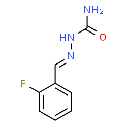 ChemSpider 2D Image | (2E)-2-(2-Fluorobenzylidene)hydrazinecarboxamide | C8H8FN3O