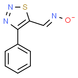 ChemSpider 2D Image | {(E)-[(4-Phenyl-1,2,3-thiadiazol-5-yl)methylene]amino}oxidanide | C9H6N3OS