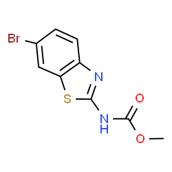 ChemSpider 2D Image | Methyl (6-bromo-1,3-benzothiazol-2-yl)carbamate | C9H7BrN2O2S