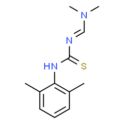 ChemSpider 2D Image | 1-[(E)-(Dimethylamino)methylene]-3-(2,6-dimethylphenyl)thiourea | C12H17N3S