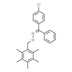 ChemSpider 2D Image | (E)-1-(4-Chlorophenyl)-N-[(pentamethylbenzyl)oxy]-1-phenylmethanimine | C25H26ClNO