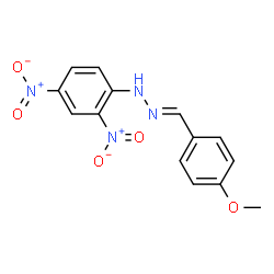 ChemSpider 2D Image | p-Anisaldehyde, (2,4-dinitrophenyl)hydrazone | C14H12N4O5