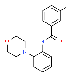 ChemSpider 2D Image | 3-Fluoro-N-[2-(4-morpholinyl)phenyl]benzamide | C17H17FN2O2