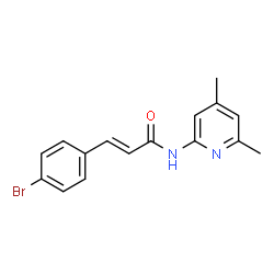 ChemSpider 2D Image | (2E)-3-(4-Bromophenyl)-N-(4,6-dimethyl-2-pyridinyl)acrylamide | C16H15BrN2O