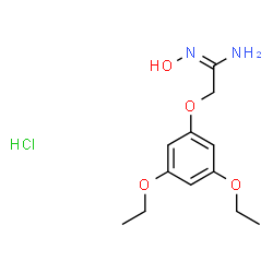 ChemSpider 2D Image | (1E)-2-(3,5-Diethoxyphenoxy)-N'-hydroxyethanimidamide hydrochloride (1:1) | C12H19ClN2O4