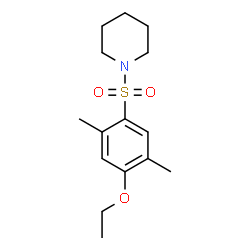 ChemSpider 2D Image | 1-[(4-Ethoxy-2,5-dimethylphenyl)sulfonyl]piperidine | C15H23NO3S