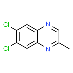 ChemSpider 2D Image | 6,7-Dichloro-2-methylquinoxaline | C9H6Cl2N2