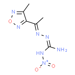 ChemSpider 2D Image | N''-[(1E)-1-(4-Methyl-1,2,5-oxadiazol-3-yl)ethylidene]-N-nitrocarbonohydrazonic diamide | C6H9N7O3
