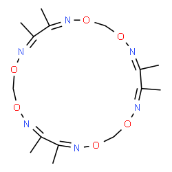ChemSpider 2D Image | (2Z,4Z,9Z,11Z,16Z,18Z)-3,4,10,11,17,18-Hexamethyl-1,6,8,13,15,20-hexaoxa-2,5,9,12,16,19-hexaazacyclohenicosa-2,4,9,11,16,18-hexaene | C15H24N6O6