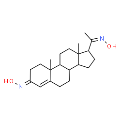 ChemSpider 2D Image | (3E,20Z)-N~3~,N~20~-Dihydroxypregn-4-ene-3,20-diimine | C21H32N2O2