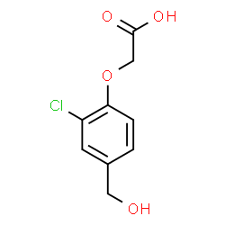 ChemSpider 2D Image | [2-Chloro-4-(hydroxymethyl)phenoxy]acetic acid | C9H9ClO4
