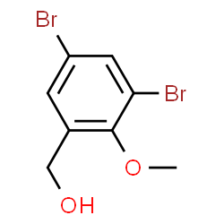 ChemSpider 2D Image | (3,5-Dibromo-2-methoxyphenyl)methanol | C8H8Br2O2