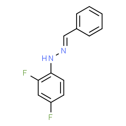 ChemSpider 2D Image | (1E)-1-Benzylidene-2-(2,4-difluorophenyl)hydrazine | C13H10F2N2