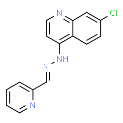 ChemSpider 2D Image | 7-Chloro-4-[(2E)-2-(2-pyridinylmethylene)hydrazino]quinoline | C15H11ClN4