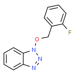 ChemSpider 2D Image | 1-[(2-Fluorobenzyl)oxy]-1H-benzotriazole | C13H10FN3O