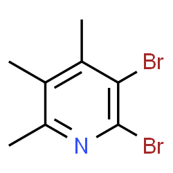 ChemSpider 2D Image | 2,3-Dibromo-4,5,6-trimethylpyridine | C8H9Br2N