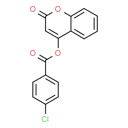 ChemSpider 2D Image | 2-Oxo-2H-chromen-4-yl 4-chlorobenzoate | C16H9ClO4