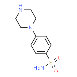 ChemSpider 2D Image | 4-PIPERAZINYL BENZENESULFONAMIDE | C10H15N3O2S