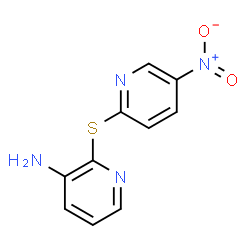 ChemSpider 2D Image | 2-[(5-Nitro-2-pyridinyl)sulfanyl]-3-pyridinamine | C10H8N4O2S