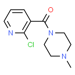 ChemSpider 2D Image | 1-[(2-chloropyridin-3-yl)carbonyl]-4-methylpiperazine | C11H14ClN3O