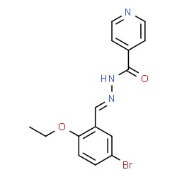 ChemSpider 2D Image | N'-[(E)-(5-Bromo-2-ethoxyphenyl)methylene]isonicotinohydrazide | C15H14BrN3O2