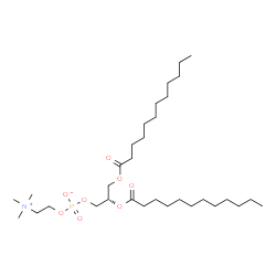ChemSpider 2D Image | (2S)-2,3-Bis(dodecanoyloxy)propyl 2-(trimethylammonio)ethyl phosphate | C32H64NO8P