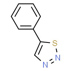 ChemSpider 2D Image | 5-Phenyl-1,2,3-thiadiazole | C8H6N2S