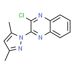ChemSpider 2D Image | 2-Chloro-3-(3,5-dimethylpyrazol-1-yl)quinoxaline | C13H11ClN4