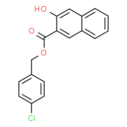 ChemSpider 2D Image | 4-Chlorobenzyl 3-hydroxy-2-naphthoate | C18H13ClO3