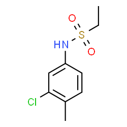 ChemSpider 2D Image | N-(3-Chloro-4-methylphenyl)ethanesulfonamide | C9H12ClNO2S