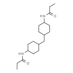 ChemSpider 2D Image | N,N'-(Methylenedi-4,1-cyclohexanediyl)dipropanamide | C19H34N2O2