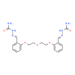 ChemSpider 2D Image | (2E,2'E)-2,2'-{Oxybis[2,1-ethanediyloxy-2,1-phenylene(E)methylylidene]}dihydrazinecarboxamide | C20H24N6O5