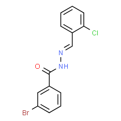 ChemSpider 2D Image | 3-Bromo-N'-[(E)-(2-chlorophenyl)methylene]benzohydrazide | C14H10BrClN2O