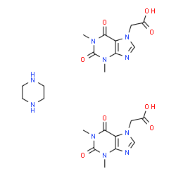 ChemSpider 2D Image | Acefylline piperazine | C22H30N10O8
