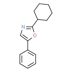 ChemSpider 2D Image | 2-cyclohexyl-5-phenyloxazole | C15H17NO