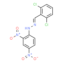 ChemSpider 2D Image | (1E)-1-(2,6-Dichlorobenzylidene)-2-(2,4-dinitrophenyl)hydrazine | C13H8Cl2N4O4