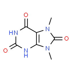 ChemSpider 2D Image | 7,9-dihydro-7,9-dimethyl-1H-purine-2,6,8(3H)-trione | C7H8N4O3