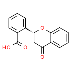 ChemSpider 2D Image | 2-[(2R)-4-Oxo-3,4-dihydro-2H-chromen-2-yl]benzoic acid | C16H12O4