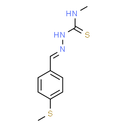 ChemSpider 2D Image | (2E)-N-Methyl-2-[4-(methylsulfanyl)benzylidene]hydrazinecarbothioamide | C10H13N3S2