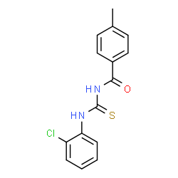 ChemSpider 2D Image | N-[(2-Chlorophenyl)carbamothioyl]-4-methylbenzamide | C15H13ClN2OS