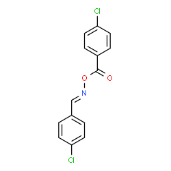 ChemSpider 2D Image | {[(E)-(4-Chlorobenzylidene)amino]oxy}(4-chlorophenyl)methanone | C14H9Cl2NO2