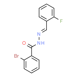 ChemSpider 2D Image | 2-Bromo-N'-[(E)-(2-fluorophenyl)methylene]benzohydrazide | C14H10BrFN2O