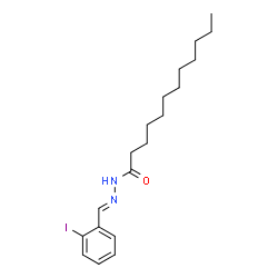 ChemSpider 2D Image | N'-[(E)-(2-Iodophenyl)methylene]dodecanehydrazide | C19H29IN2O