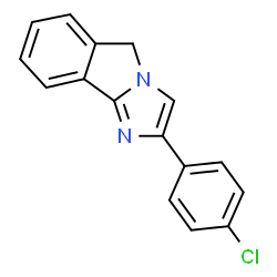 ChemSpider 2D Image | 2-(4-Chlorophenyl)-5H-imidazo[2,1-a]isoindole | C16H11ClN2