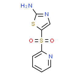 ChemSpider 2D Image | 5-(2-pyridylsulfonyl)-2-thiazolamine | C8H7N3O2S2