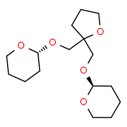 ChemSpider 2D Image | (2S,2'R)-2,2'-[Tetrahydrofuran-2,2-diylbis(methyleneoxy)]bis(tetrahydro-2H-pyran) | C16H28O5