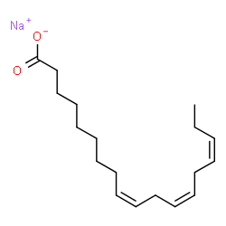 ChemSpider 2D Image | SODIUM LINOLENATE | C18H29NaO2